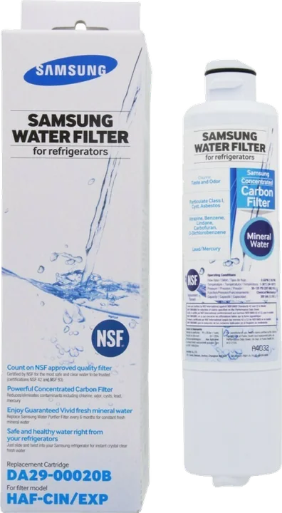 Filtro de agua de nevera Samsung